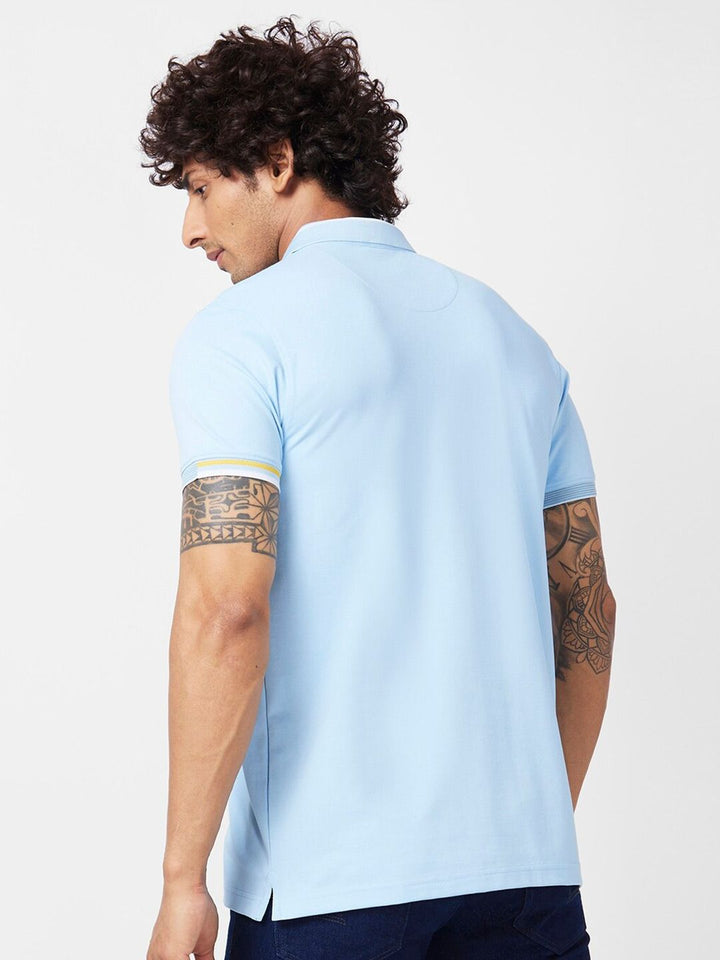 SPYKAR Polo Collar Cotton Slim Fit T-shirt