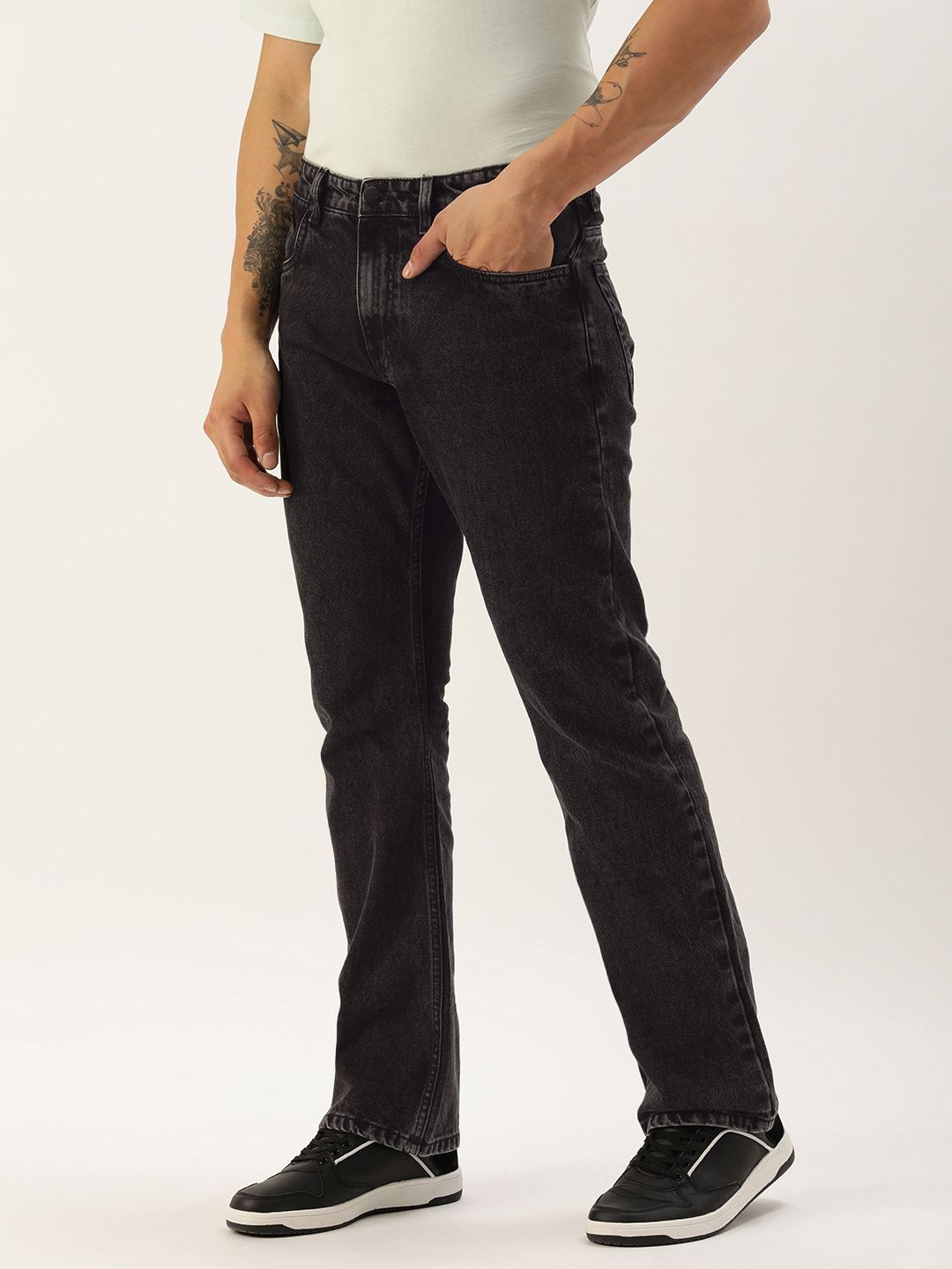 Bene Kleed Men Dark Shade Mid-Rise Straight Fit Jeans