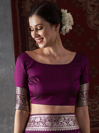 Mitera Ethnic Motifs Woven Design Zari Kanjeevaram Saree