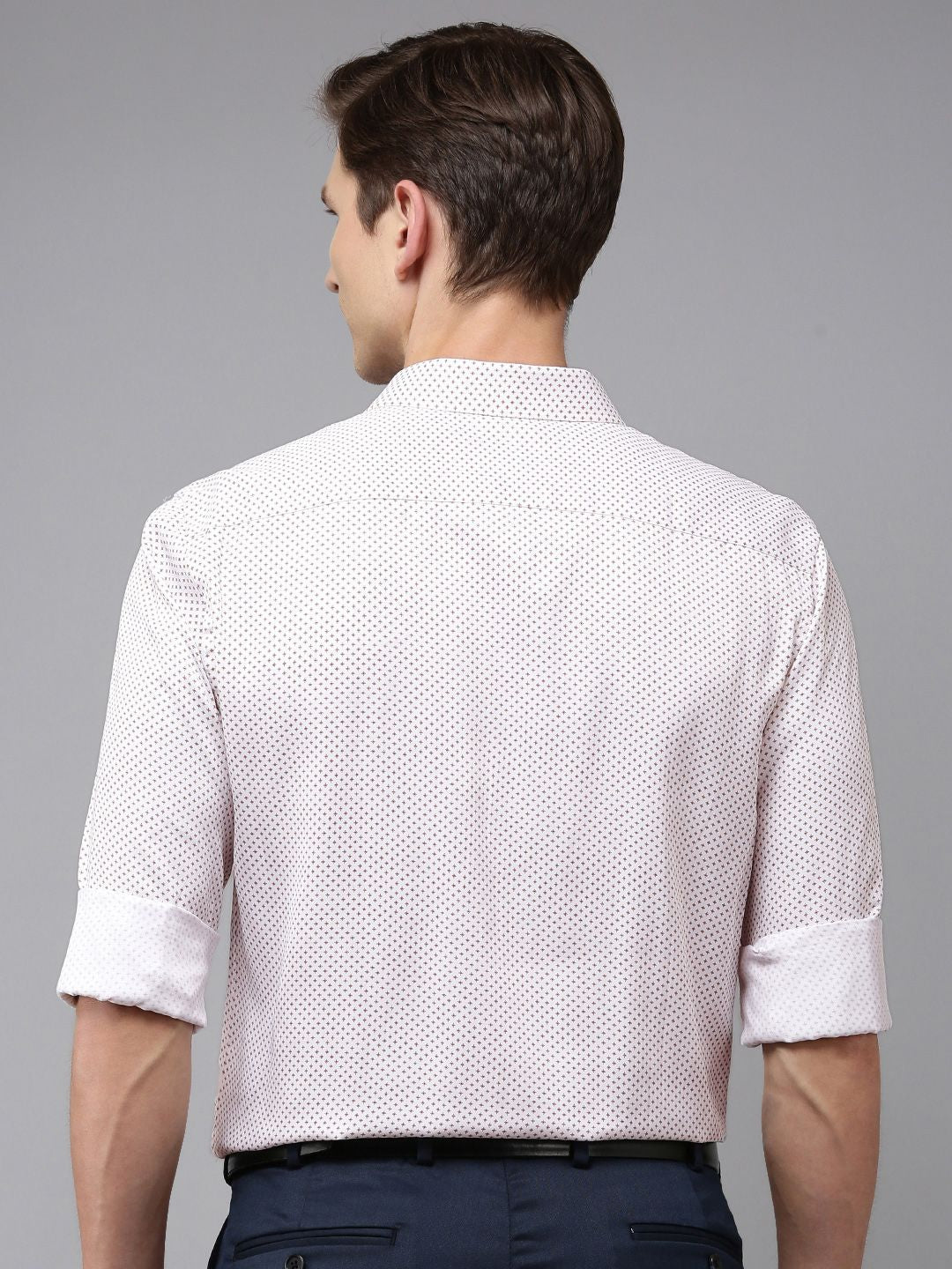 Park Avenue Slim Fit Geometric Printed Formal Shirt