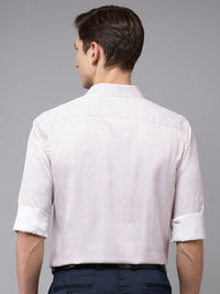 Park Avenue Slim Fit Geometric Printed Formal Shirt