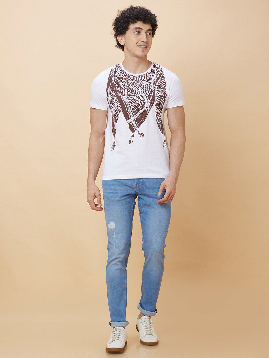 Being Human Graphic Printed Round Neck T-shirt