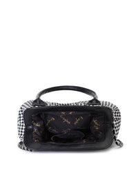 Berrylush Checked Structured Handheld Bag