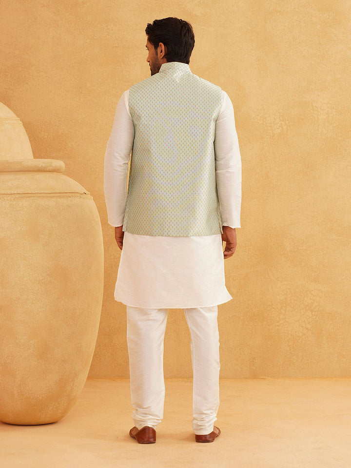 SOJANYA Straight Kurta with Churidar & Jehru Jacket