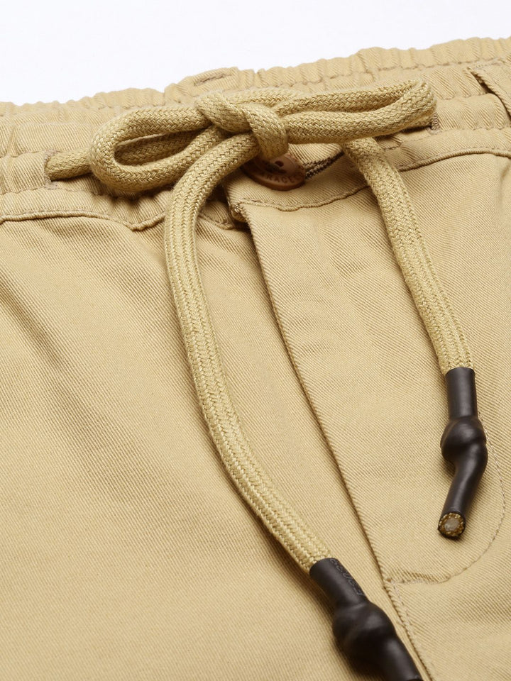 Garage CO Indian Lelaki Beige Slim Fit Chinos Seluar