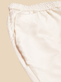 KISAH Men Relaxed Straight Leg Mid-Rise Cotton Pleated Trousers