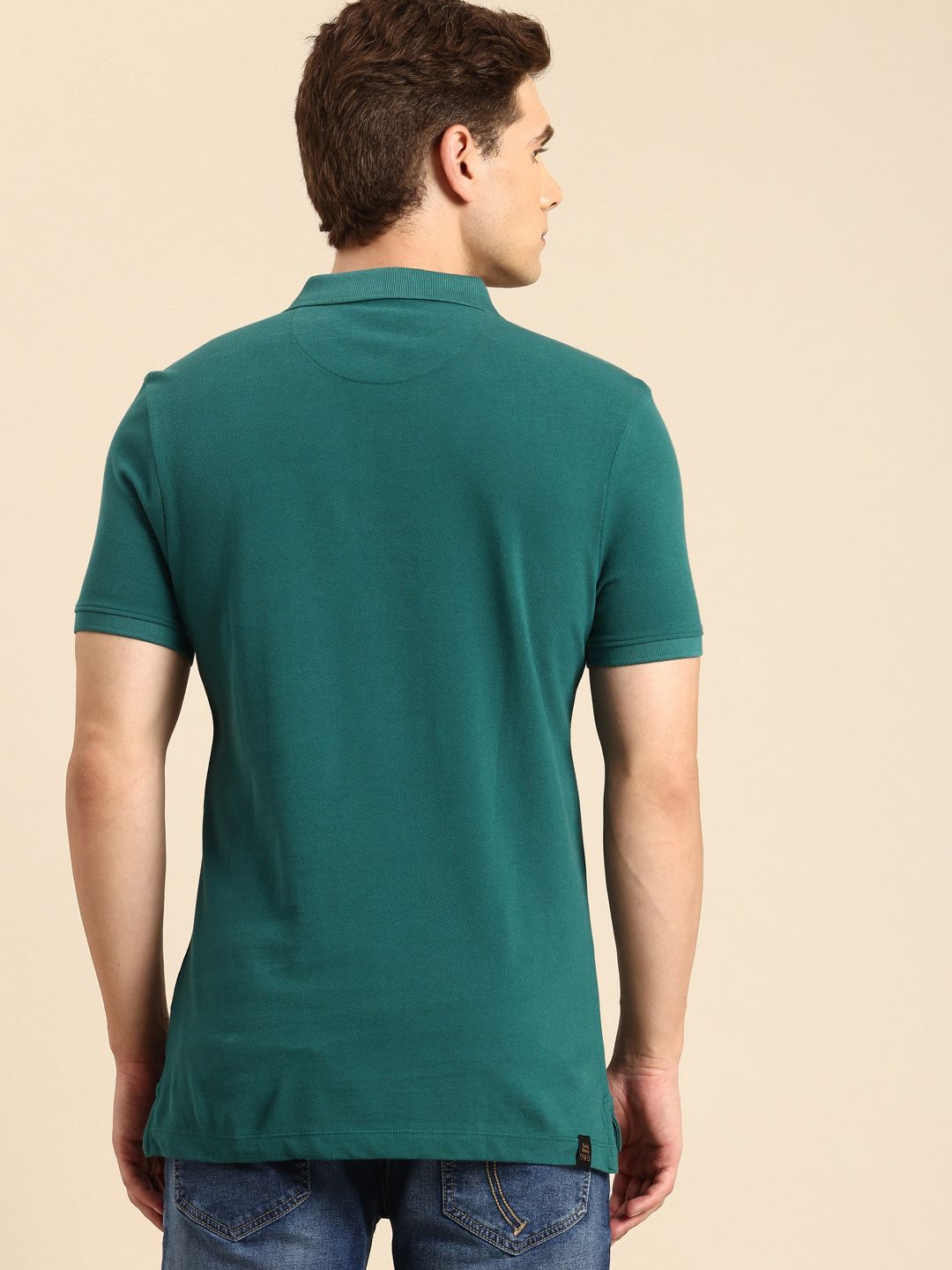 Being Human Typography Printed Polo Collar Pure Cotton T-shirt