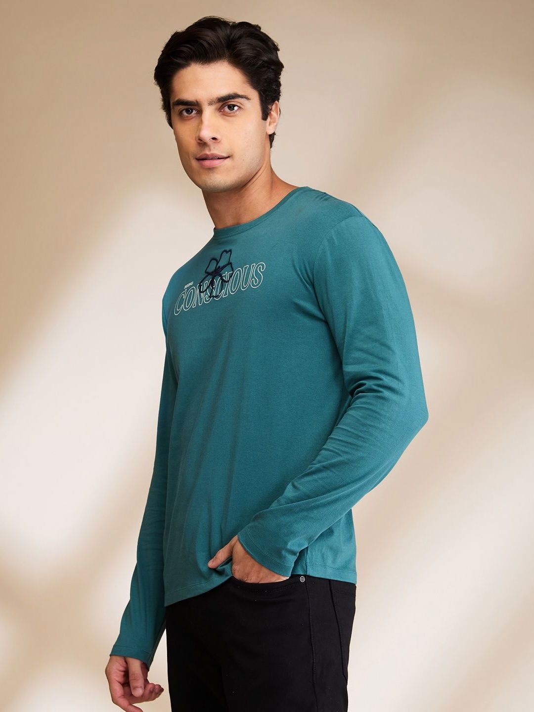 Being Human Men Typography Printed Round Neck Cotton T-shirt