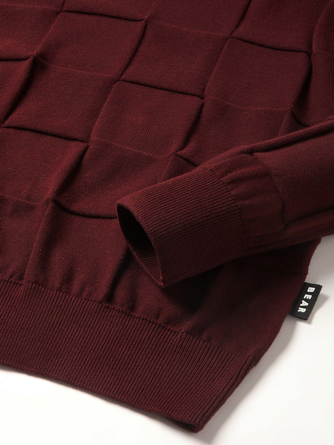 THE BEAR HOUSE Checked Polo Collar Cotton T-shirt