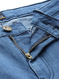 The Indian Garage Co Slim Fit Light Fade Printed Stretchable Jeans