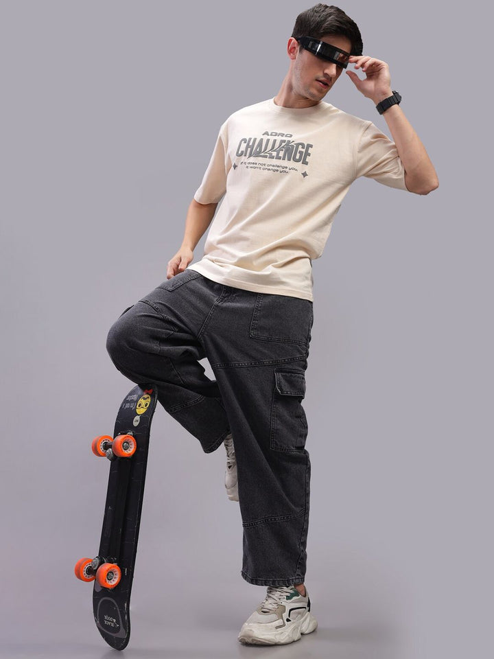 ADRO Men Printed Pockets T-shirt