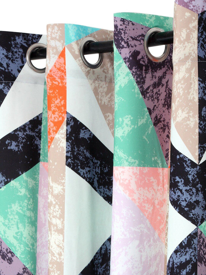 Cortina Multicoloured Set of 2 Digital Printed Door Curtains