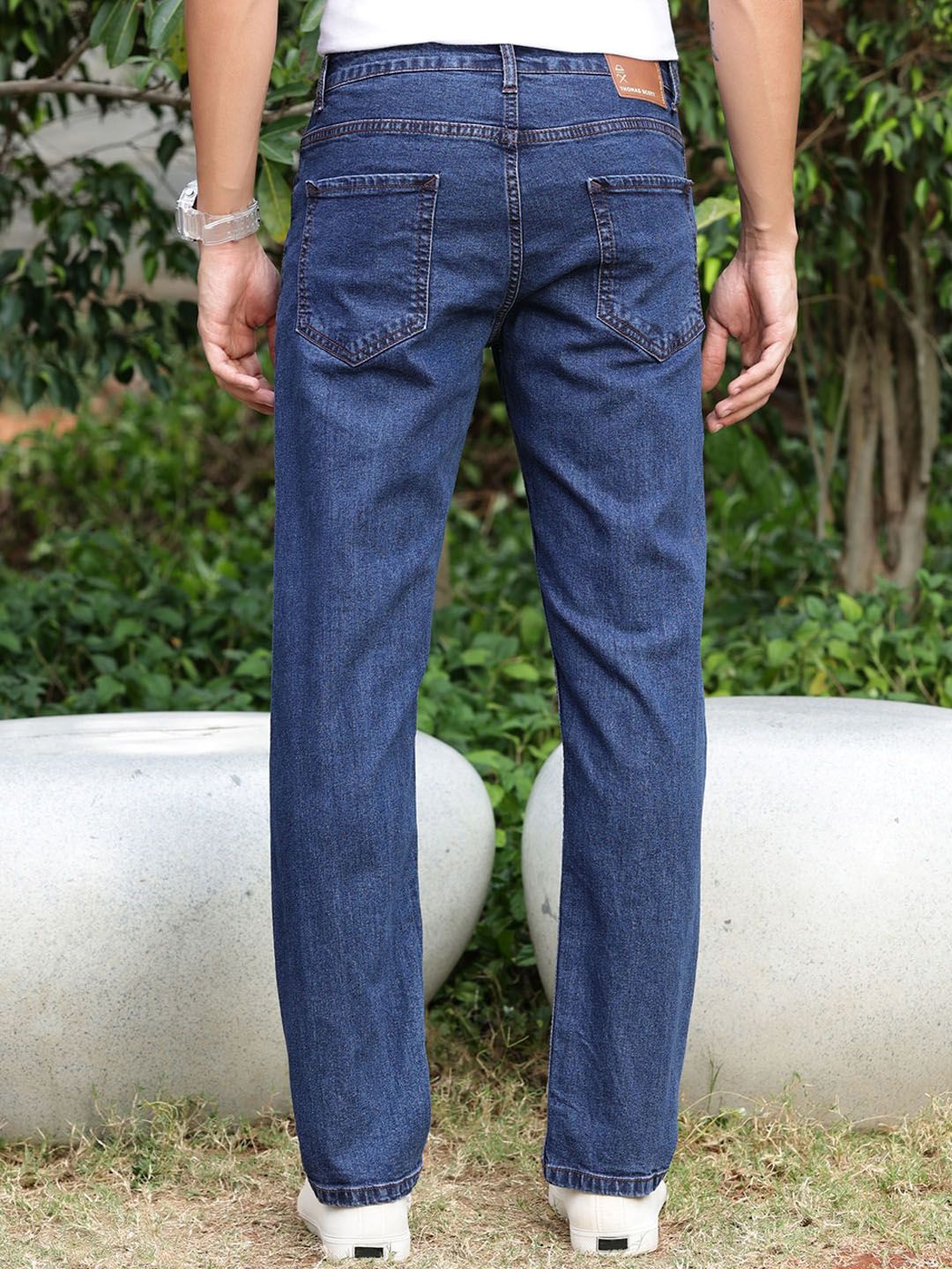 Thomas Scott Men Smart Slim Fit Light Fade Stretchable Jeans