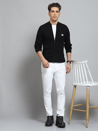 Monte Carlo Men Striped Round Neck Woollen
