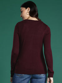DressBerry Knitted Longline Acrylic Cardigan Sweater