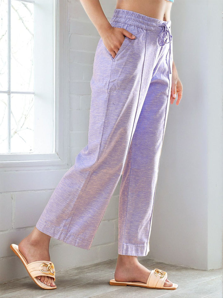 Freehand by The Indian Garage Co Women Straight Fit Parallel Trousers