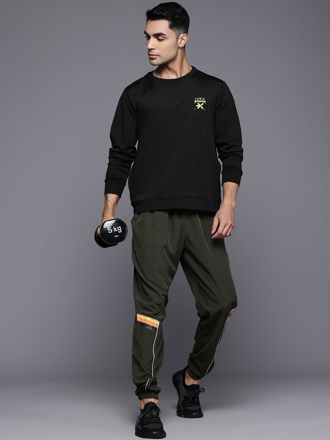 HRX by Hrithik Roshan Solid Regular Sweatshirt
