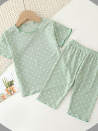 YK Girls Printed T-shirt with Trousers