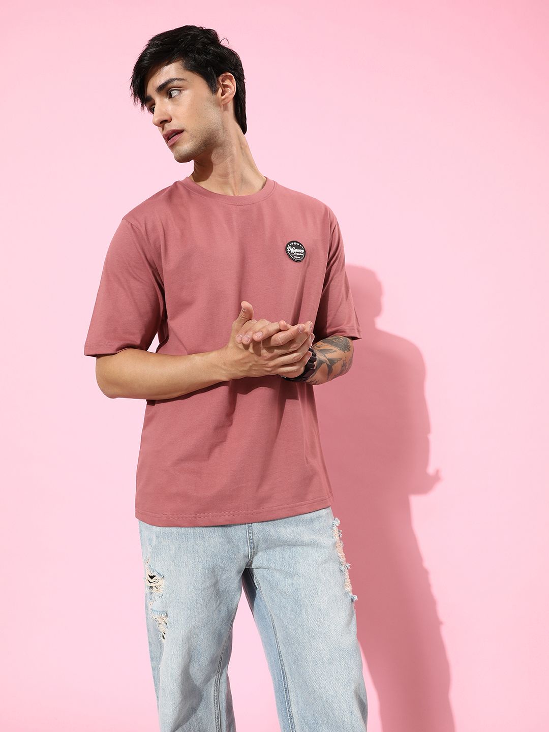 Difference of Opinion Graphic Printed Oversized T-shirt