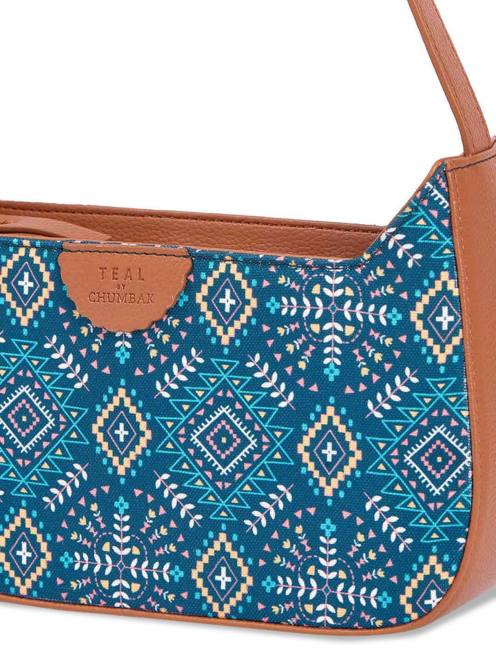 TEAL BY CHUMBAK Printed Sling Bag