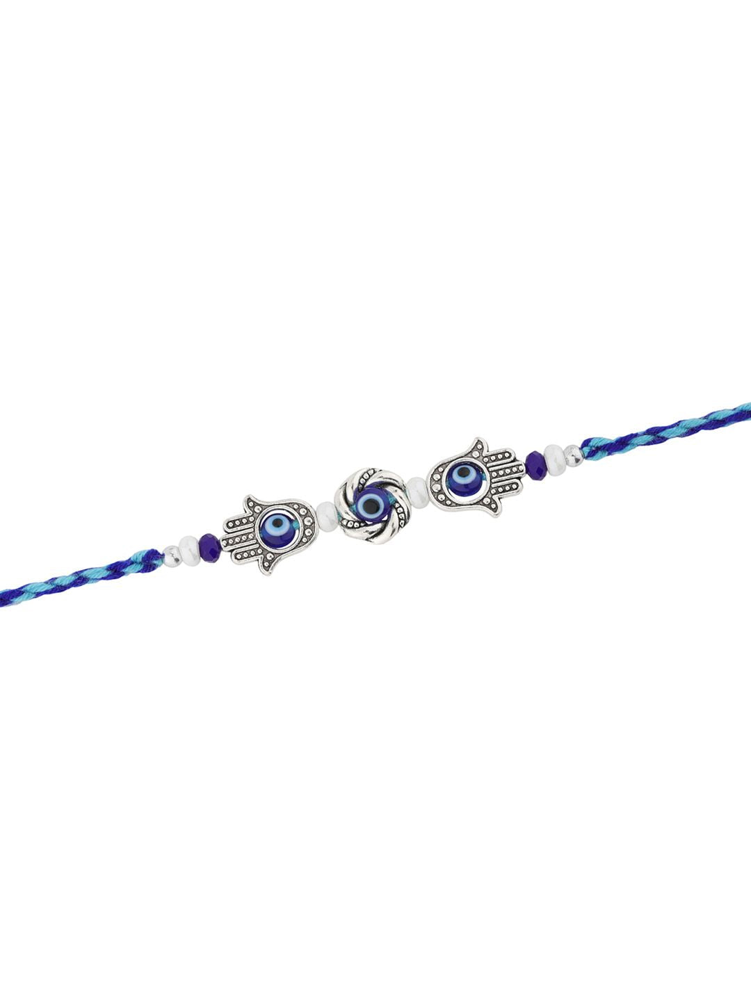 Voylla Hamsa Tangan Evil Eye Beaded Benang Rakhi