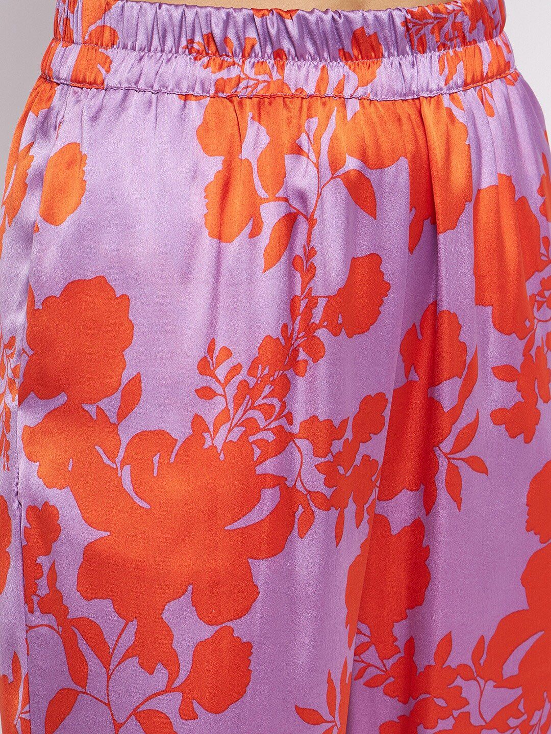 Antheaa Women Floral Printed Top & Trouser Co-Ord Set