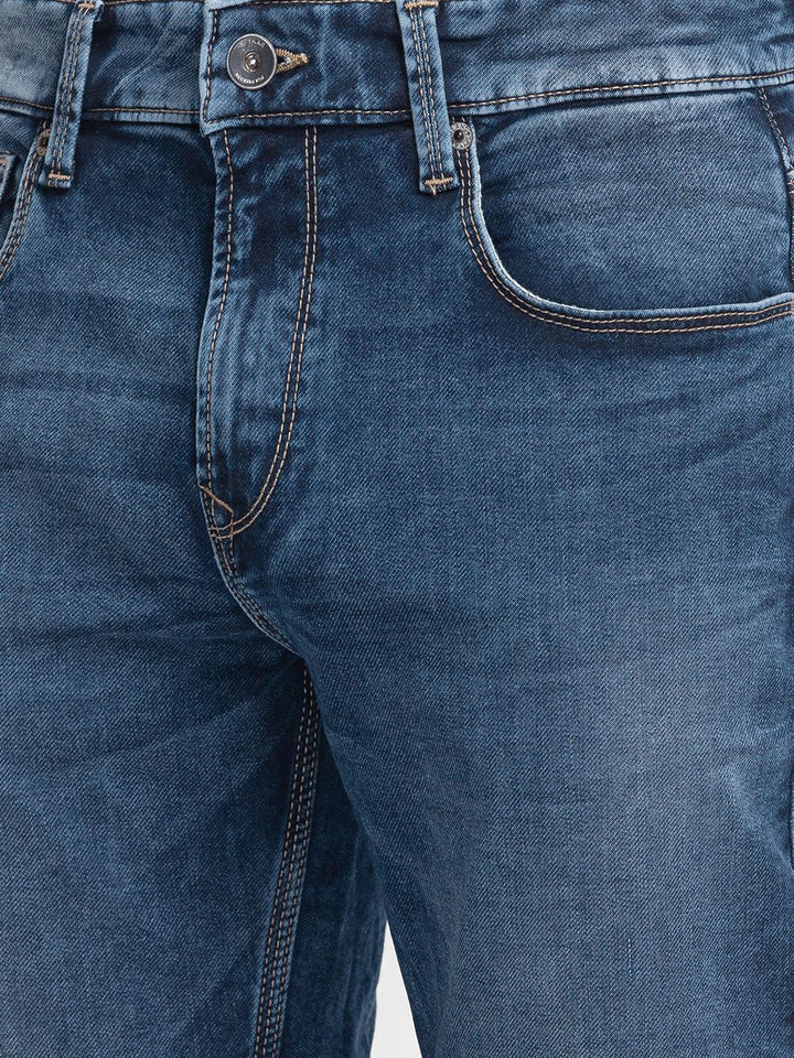 SPYKAR Men Comfort Straight Fit Light Fade Stretchable Jeans