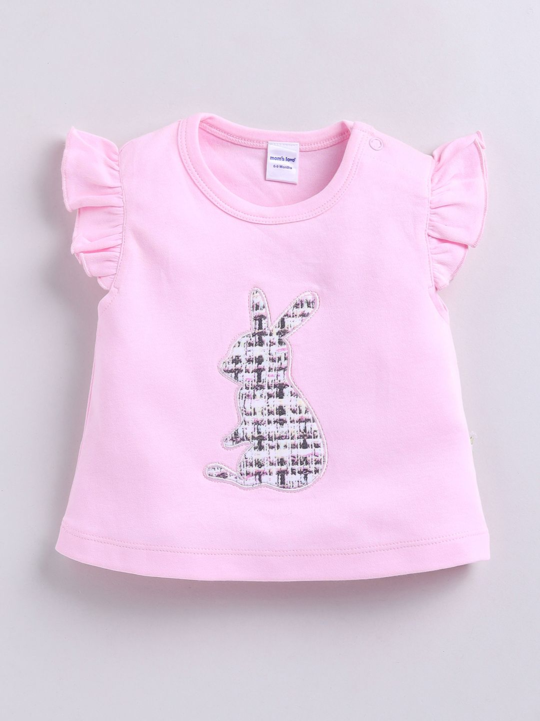 Moms Love Infant Girls Pure Cotton Top with Shorts