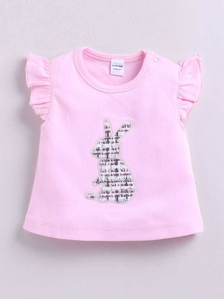 Moms Love Infant Girls Pure Cotton Top with Shorts