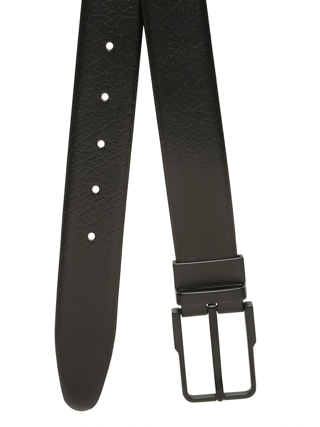 Teakwood Leathers Men Textured Leather Reversible Belt