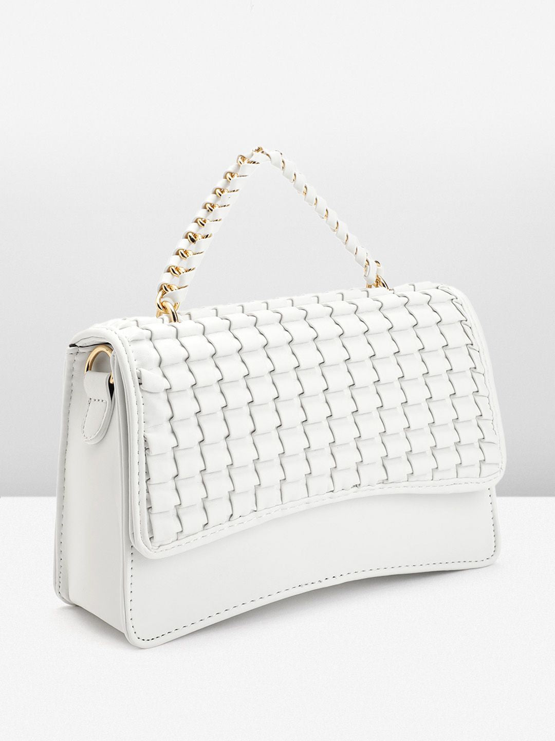 DressBerry Textured Structured Satchel