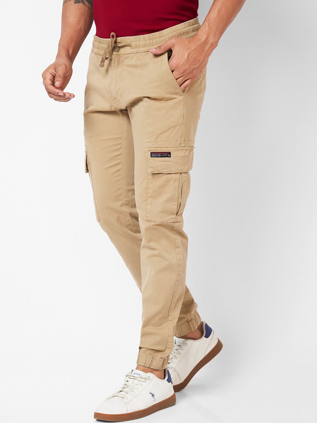 SPYKAR Men Slim Fit Cotton Trousers