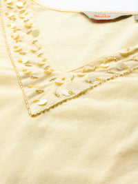 Anouk Embellished Straight Regular Kurta