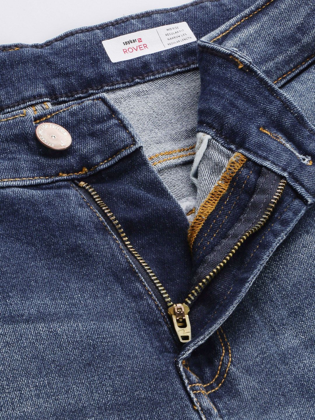 SPYKAR Men Heavy Fade Mid-Rise Stretchable Jeans