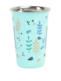 Tumbler Keluli Tahan Karat yang Dilukis Tangan Biru Chumbak