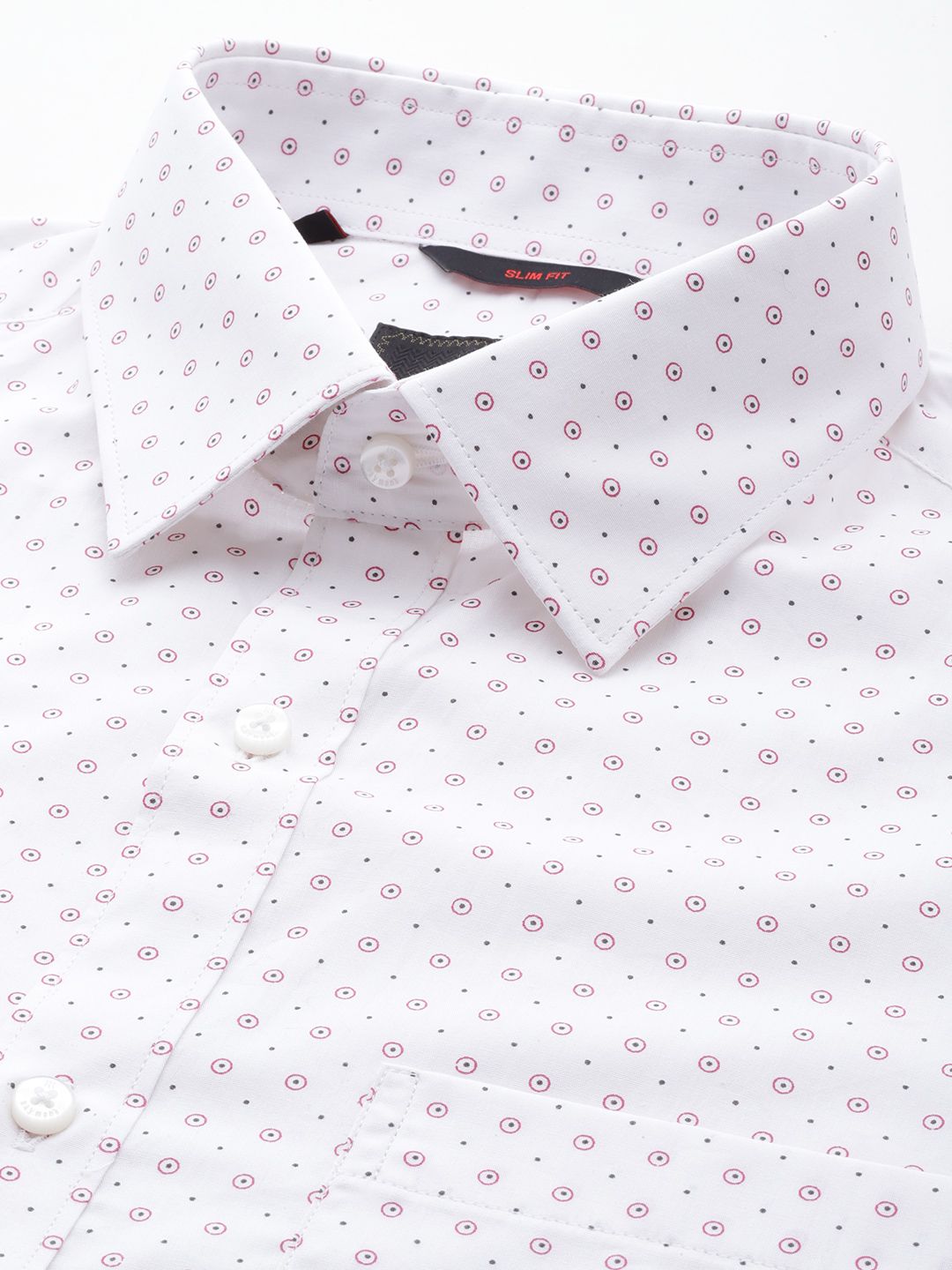 Raymond Men Slim Fit Pure Cotton Printed Formal Shirt