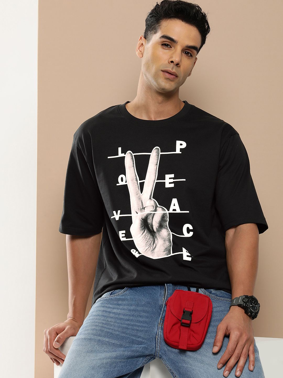 Difference of Opinion Men Graphic Printed T-shirt