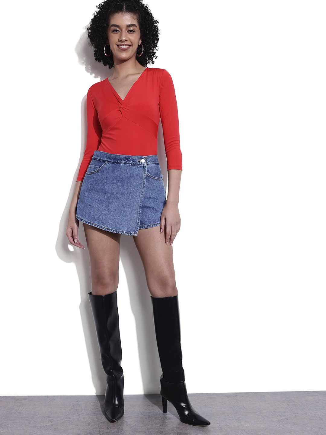 DressBerry The It Piece Twist Shift Bodysuit