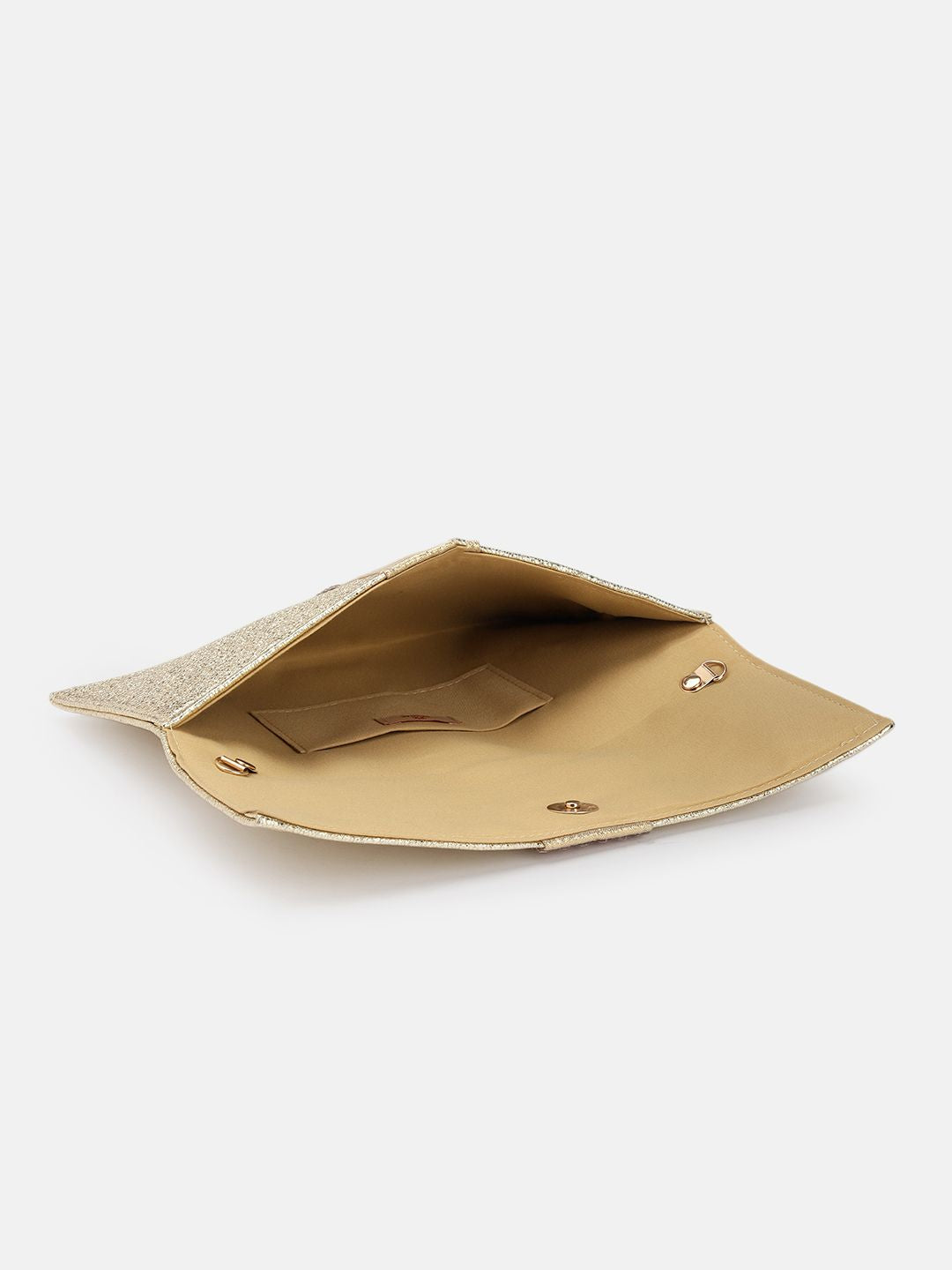 Anouk Abstract Textured Embellished Envelope Clutch