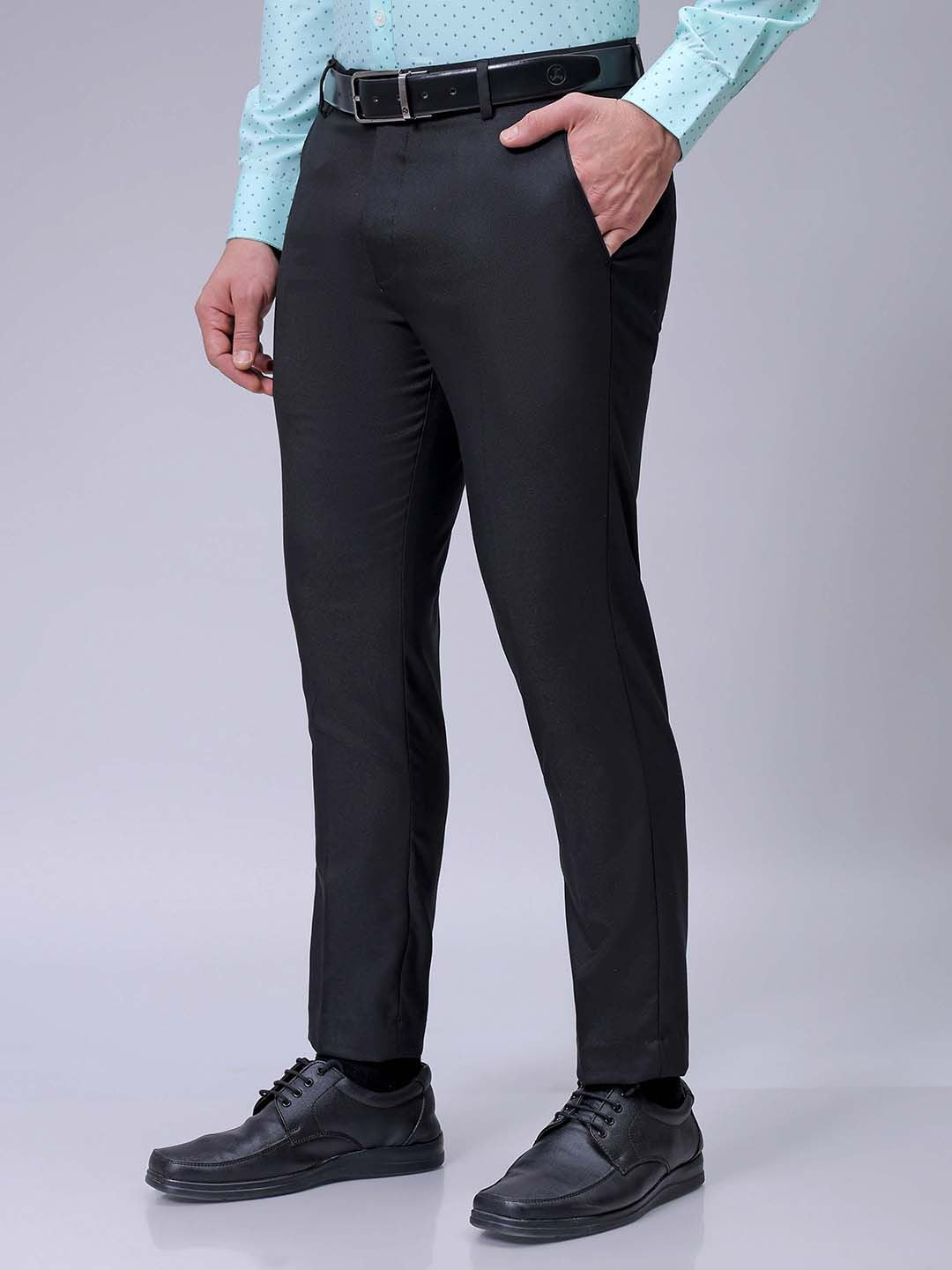 The Indian Garage Co. X Luxe Men Slim Fit Formal Trousers