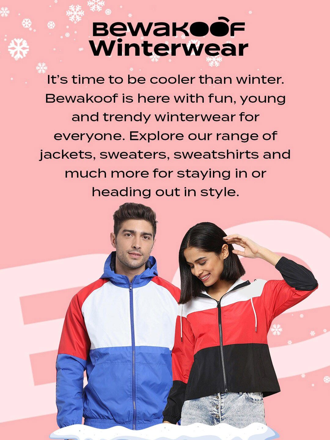 Bewakoof Block Oversized Puffer Jacket