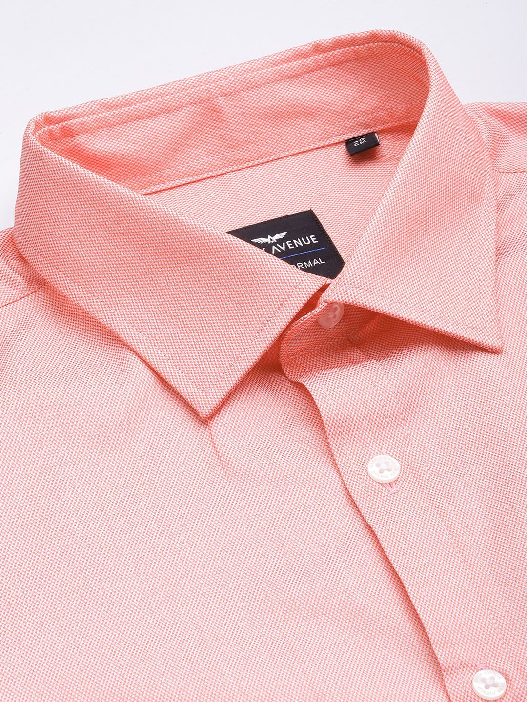 Park Avenue Self Design Slim Fit Textured Formal Shirt