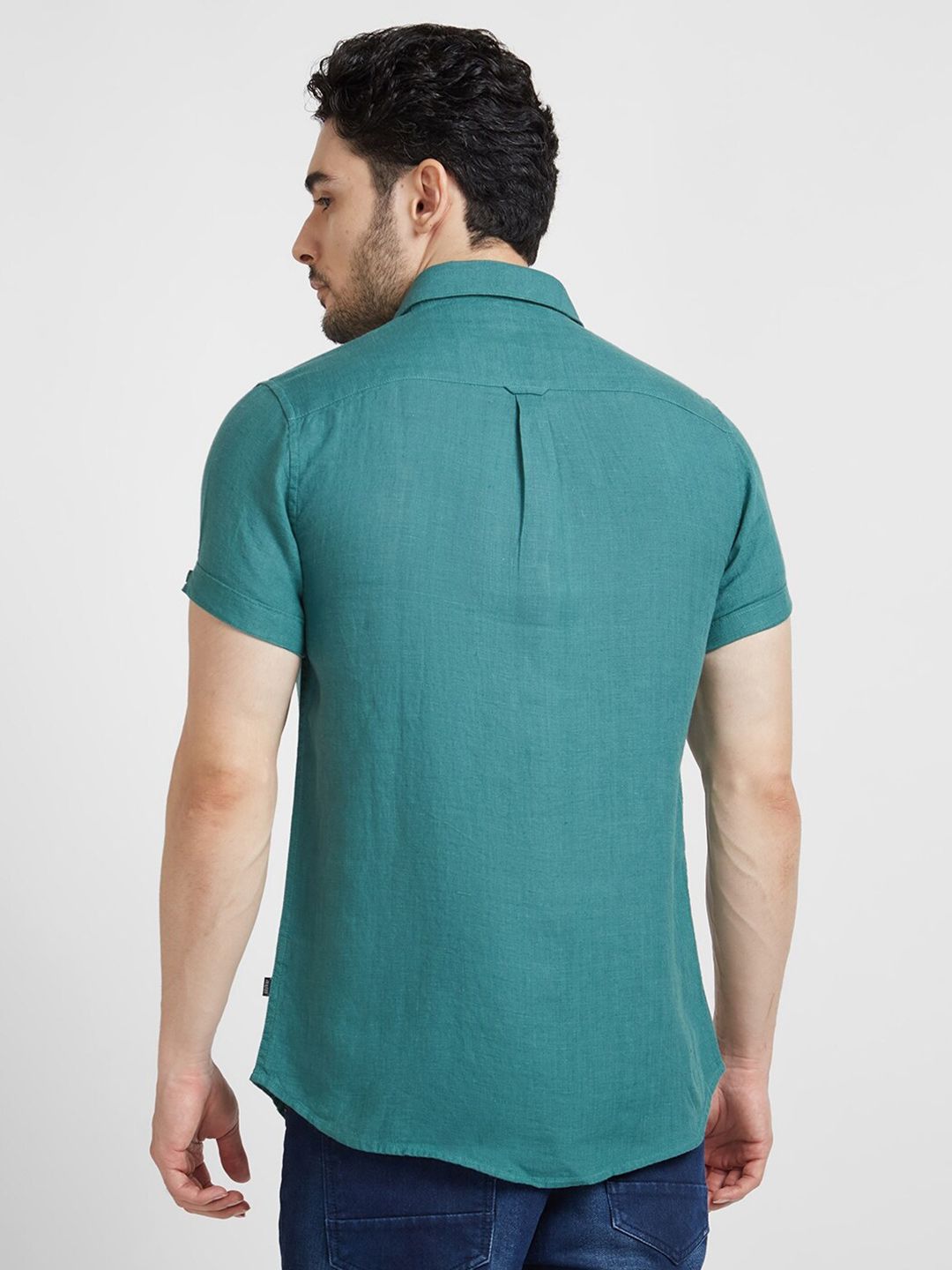 SPYKAR Linen Classic Opaque Casual Shirt
