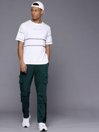 HRX by Hrithik Roshan Tech Off  Striped Relaxed Fit Lifestyle T-shirt