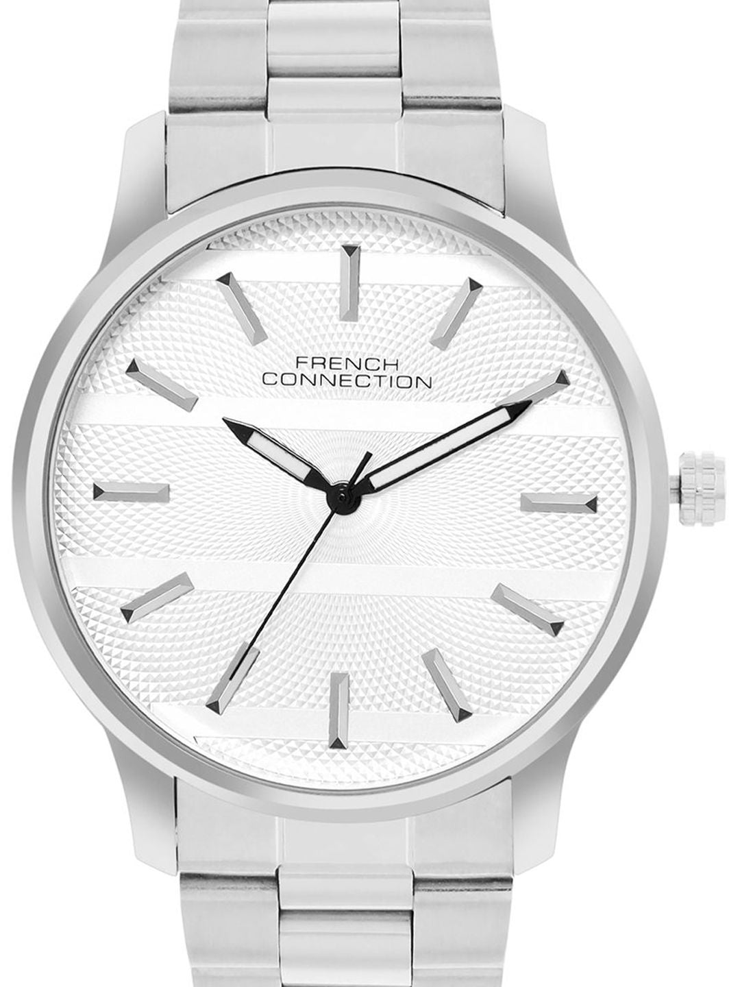 French Connection Men Dial & Stainless Steel Bracelet Style Straps Analogue Watch FCN091SM