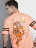The Indian Garage Co Printed Oversized Pure Cotton T-shirt