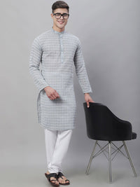 SOJANYA Kurta Kapas Tulen Sulaman dengan Churidar