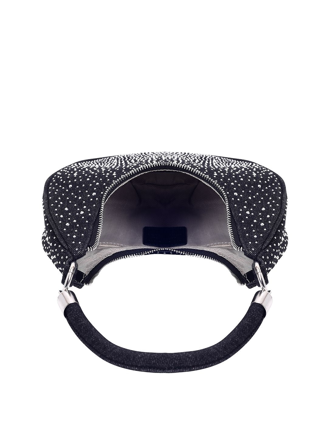 Lino Perros Embellished Half Moon Shoulder Bag