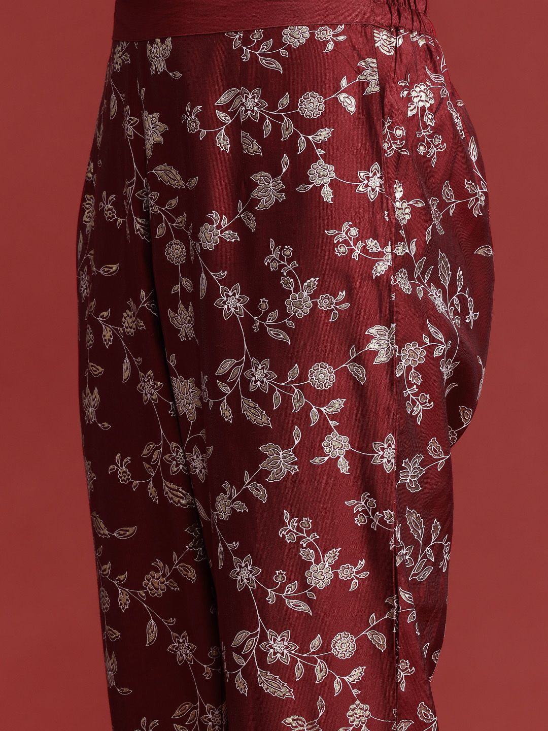 Anouk Women Tyohar Collection Ethnic Motifs Printed Kurta with Trousers