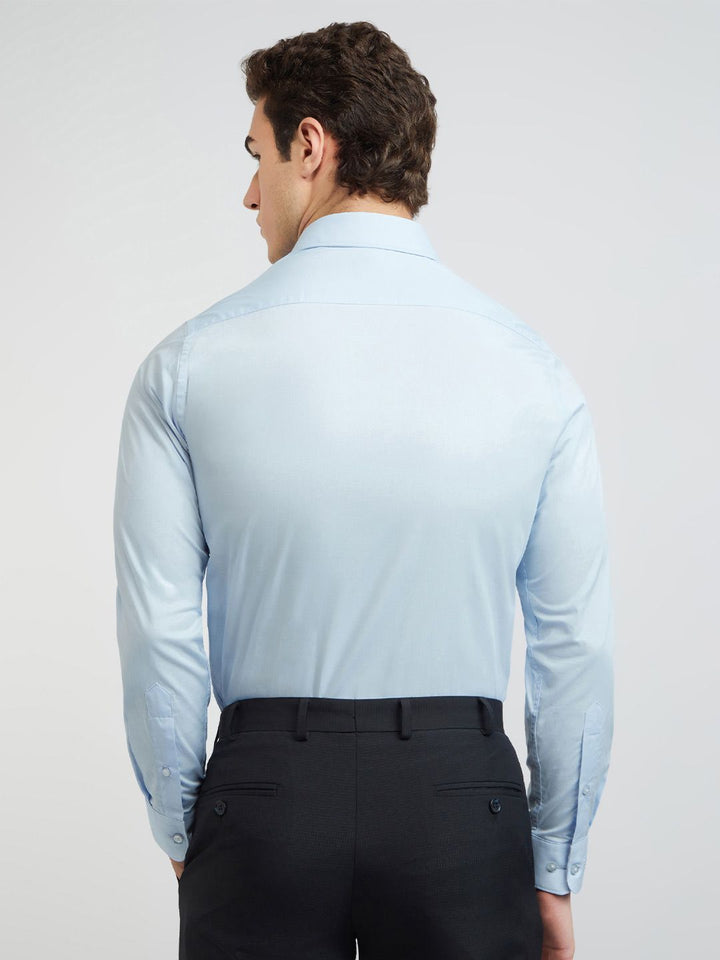 Raymond Solid Slim Fit Pure Cotton Formal Shirt